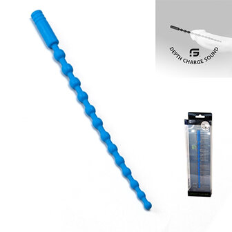 Sport Fucker - Depth Charge Sound - Dilator - Lange Plasbuisplug - Blauw