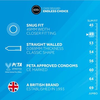 EXS Snug Fit Condooms - 100 stuks