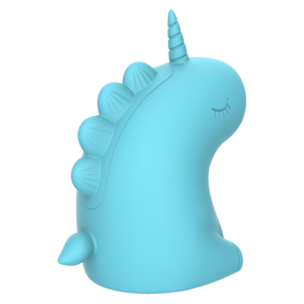 ER - Snowflake Unicorn - Clitoris Vibrator met Likkende Tong - Blauw