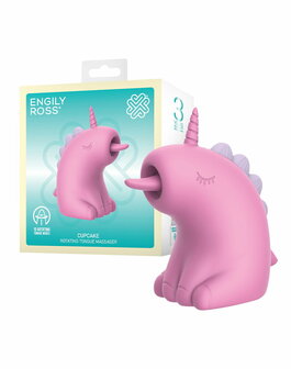 ER - Cupcake Unicorn - Clitoris Vibrator met 360&deg; Roterende Tong - Roze