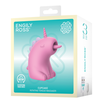 ER - Cupcake Unicorn - Clitoris Vibrator met 360&deg; Roterende Tong - Roze