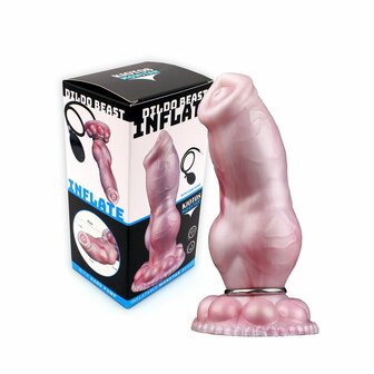 Kiotos Monstar - Deviant - Opblaasbare Dildo Nr. 92 - Roze/Wit