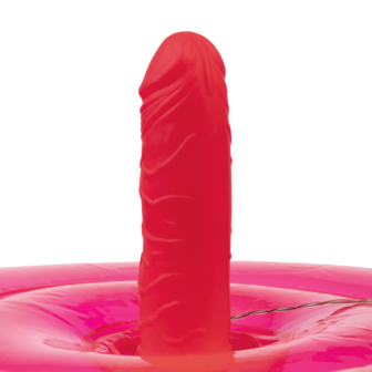 Opblaasbare Dildo Poef Cushion - met Ding Dong en afstandsbediening - Roze