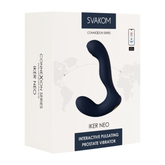 Svakom - Iker Neo - Perineum &amp; Prostaat Vibrator - App Control - Donkerblauw