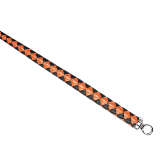 RISE - BDSM Zweep - Feather Slim Single Tail - Oranje/Zwart