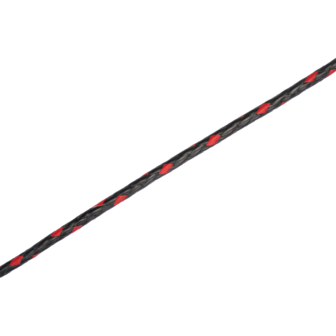 RISE - BDSM Zweep - Feather Single Tail - Zwart/Rood