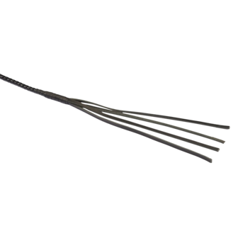 RISE - BDSM Zweep - Feather Single Tail - Zwart