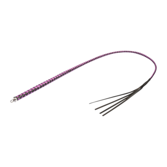 RISE - BDSM Zweep - Feather Hard Single Tail - Zwart/Paars