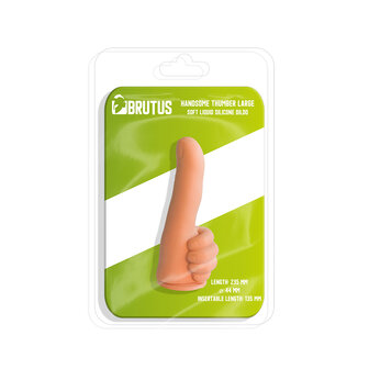 Brutus Handsome - Siliconen Dildo Duim - Thumber - Maat L - 23,5 cm lengte