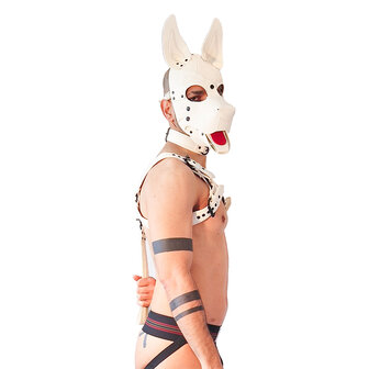 Brutus Vegan Bulldog Harnas - Wit - Maat L/XL