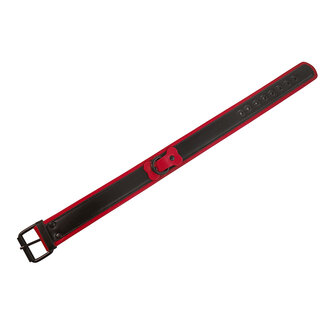 Brutus Vegan Puppy Collar - Zwart/Rood