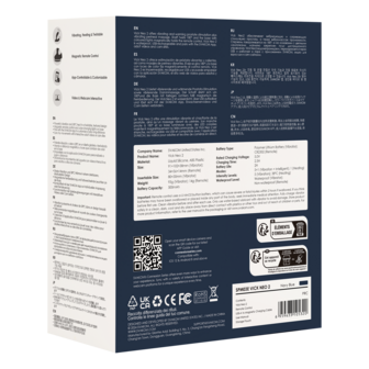 Svakom - Connexion Series Vick Neo 2 - Prostaat Vibrator - App Control - Donkerblauw