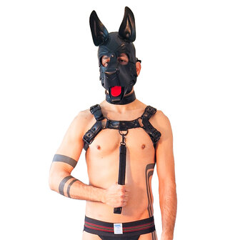 Brutus Vegan Korte Puppy Leash - Zwart