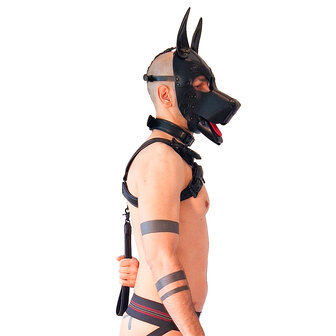 Brutus Vegan Korte Puppy Leash - Zwart