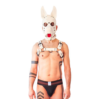 Brutus Vegan Puppy Harnas - Wit - Maat L/XL