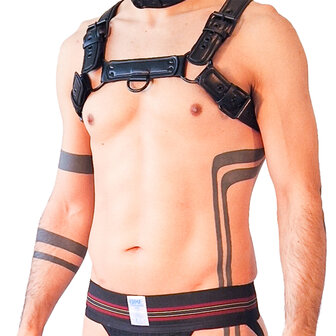 Brutus Vegan Puppy Harnas - Zwart - Maat L/XL