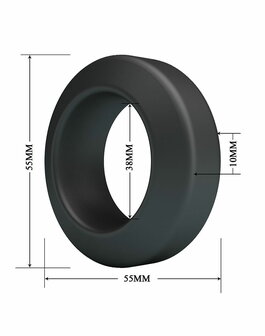 Crazy Bull - Brodan - Cockring - Model 9 - Zwart