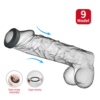 Crazy Bull - Brodan - Cockring - Model 9 - Zwart