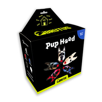 Brutus Vegan Puppy Hood - Zwart/Blauw