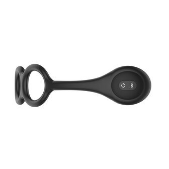 Nexus - Tornado - Vibrerende Buttplug met Cockring en Scrotumring