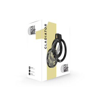 Cellmate - Gladiator - Flexibele Kuisheidskooi - Peniskooi - Met Verwijderbare Kathether Plug - Maat 1