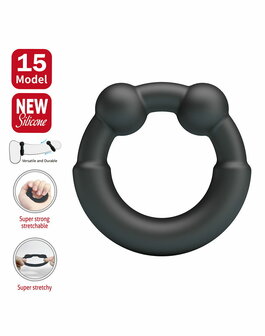 Crazy Bull - Meco - Cockring - Model 15 - Zwart