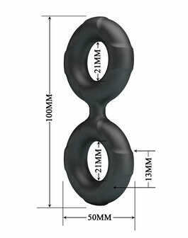 Crazy Bull - Radwan - Cockring - Model 19 - Zwart