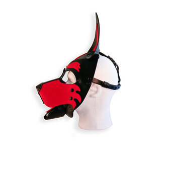 Brutus Vegan Puppy Hood - Zwart/Rood