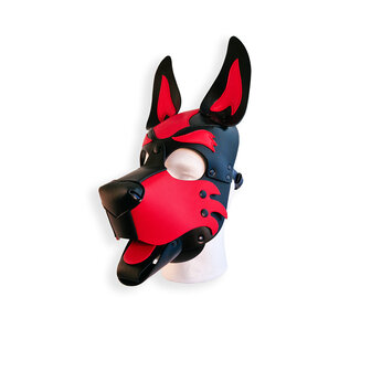 Brutus Vegan Puppy Hood - Zwart/Rood