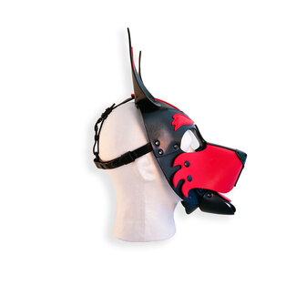 Brutus Vegan Puppy Hood - Zwart/Rood
