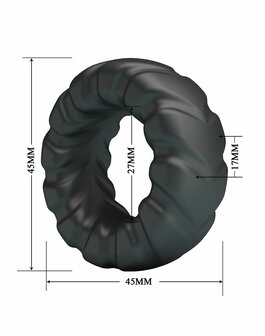 Crazy Bull - Jeriko - Cockring - Model 1 - Zwart