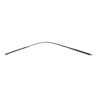 RISE - BDSM Zweep - Feather Slim Single Tail - Zwart/Groen