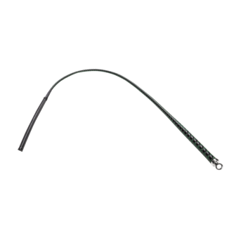 RISE - BDSM Zweep - Feather Slim Single Tail - Zwart/Groen