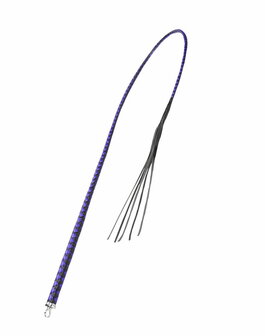 RISE - BDSM Zweep - Feather Soft Single Tail - Blauw/Zwart
