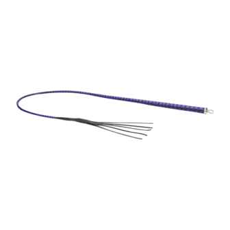 RISE - BDSM Zweep - Feather Soft Single Tail - Blauw/Zwart