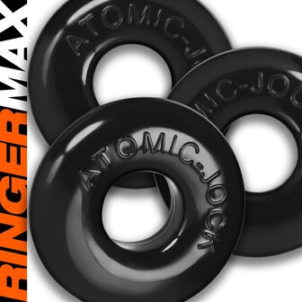 Oxballs - Ringer MAX - Cockring - 3 stuks - Zwart