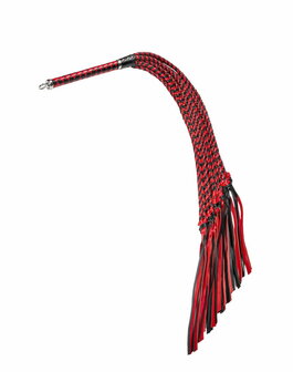 RISE - Cat O&#039; Nine BDSM Zweep - Heavy - Zwart/Rood