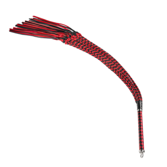 RISE - Cat O&#039; Nine BDSM Zweep - Heavy - Zwart/Rood