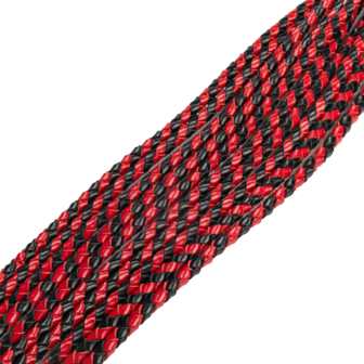 RISE - Cat O&#039; Nine BDSM Zweep - Heavy - Zwart/Rood
