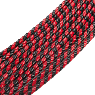 RISE - Cat O&#039; Nine BDSM Zweep - Extra Heavy - Zwart/Rood
