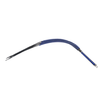 RISE - Cat O&#039; Nine BDSM Zweep - Extra Heavy - Zwart/Blauw