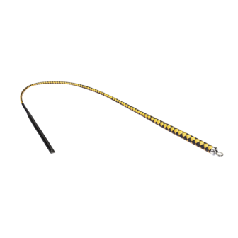 RISE - BDSM Zweep - Feather Wide Single Tail - Zwart/Goud