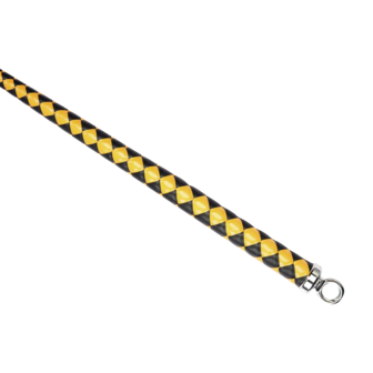 RISE - BDSM Zweep - Feather Wide Single Tail - Zwart/Goud
