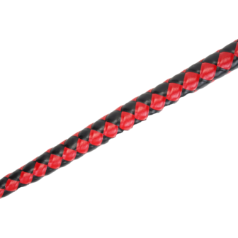 RISE - BDSM Zweep - Feather Soft Single Tail - Rood/Zwart