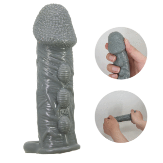 Pretty Love - Faylen - Realistische Penis Sleeve - Donkergrijs