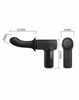 Pretty Love - DJ Scholar - Stotende Massager - Zwart
