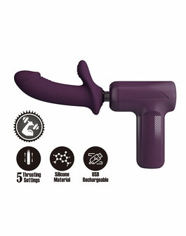 Pretty Love - DJ Scholar - Stotende Massager - Paars