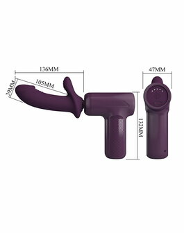Pretty Love - DJ Scholar - Stotende Massager - Paars