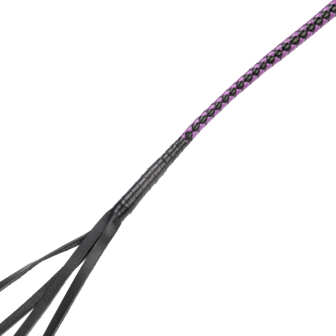 RISE - Japanse Bull Whip - 90 cm - Zwart/Paars