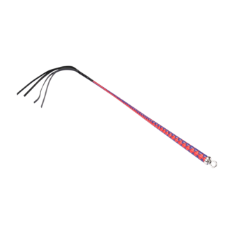 RISE - Japanse Bull Whip - 90 cm - Rood/Blauw
